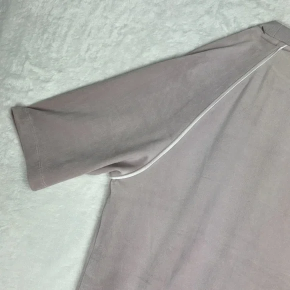 Adidas Light Purple Velour Trefoil Short Sleeve Logo Tee Dress